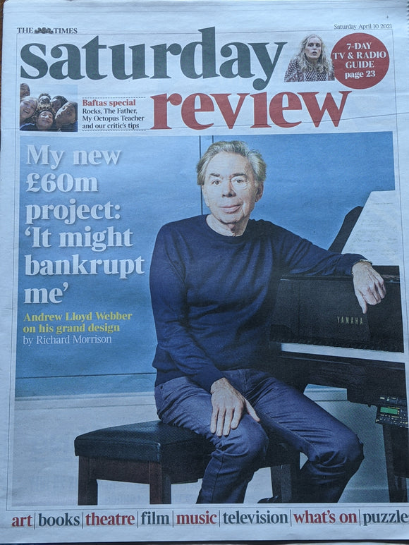 UK Times Review April 2021 ANDREW LLOYD WEBBER COVER FEATURE Richard Thompson
