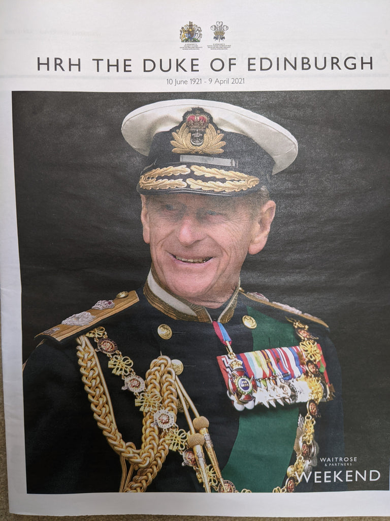 WAITROSE WEEKEND UK NEWSPAPER - PRINCE PHILIP Souvenir Supplement April 2021