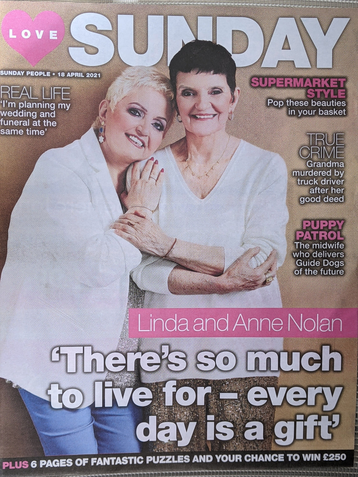 Love Sunday Magazine April 2021: THE NOLANS Linda & Anne Nolan Cover Interview