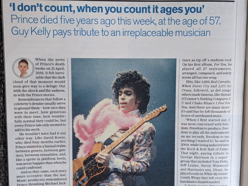 UK Telegraph Magazine April 24th 2021 Prince Rogers Nelson