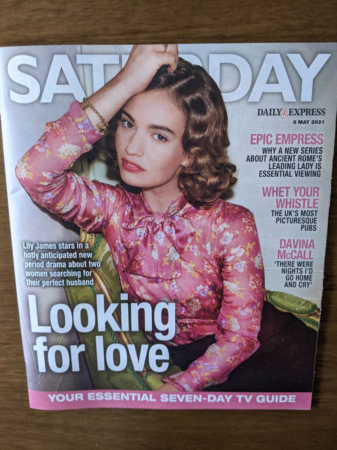 UK Saturday Magazine May 2021: LILY JAMES COVER FEATURE Craig Parkinson