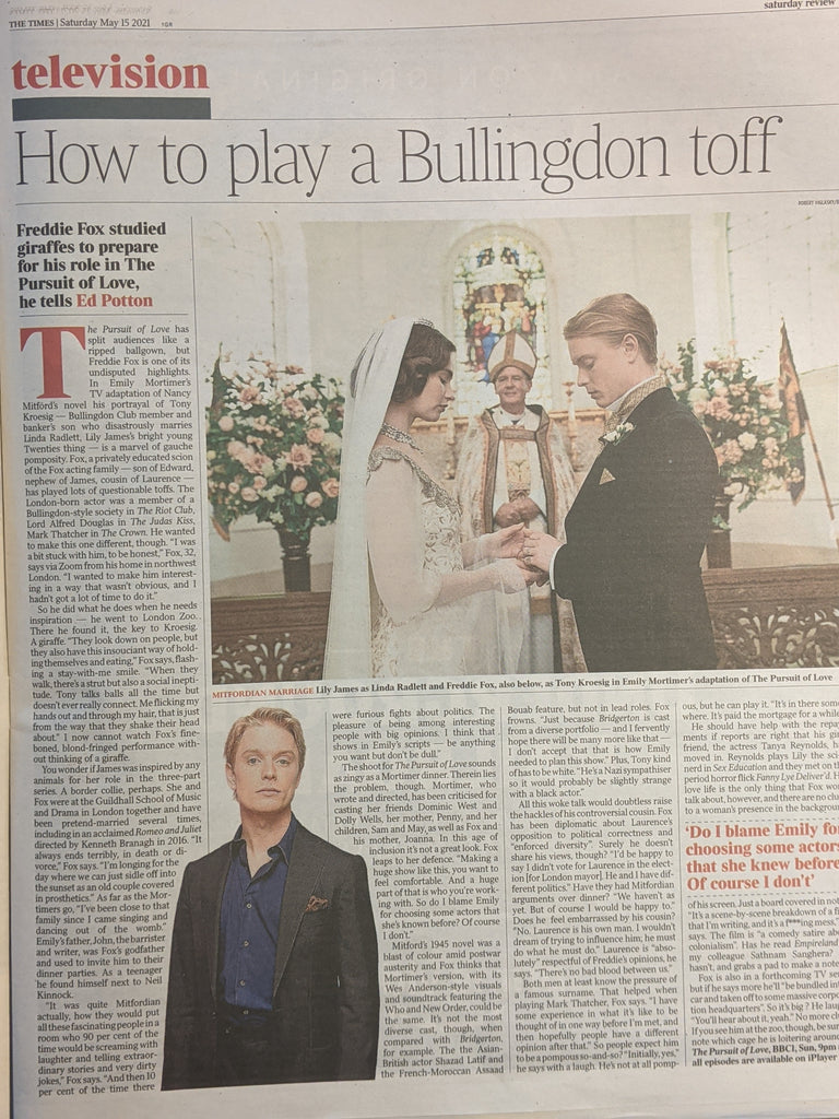 UK Times Review May 15 2021 Isabella Rossellini Freddie Fox