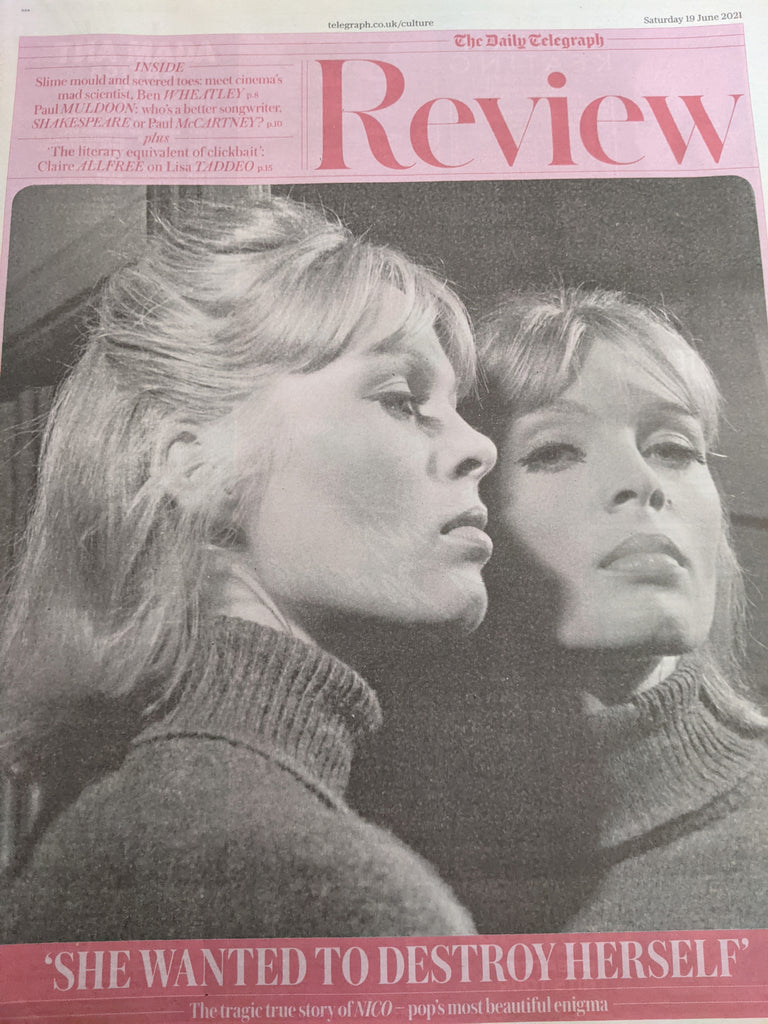 UK TELEGRAPH REVIEW June 2021: NICO VELVET UNDERGOUND COVER FEATURE Paul McCartney