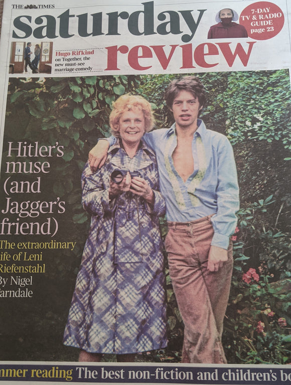UK Times Review Supplement June 2021 LENI RIEFENSTAHL interview MICK JAGGER Nico