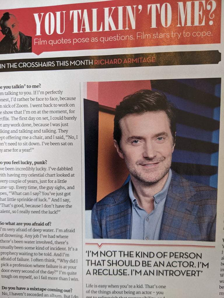 UK Total Film Magazine July 2021 Richard Armitage Interview
