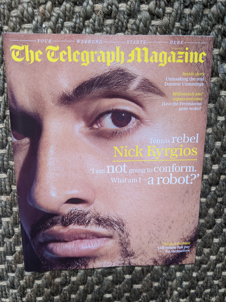 (UK) TELEGRAPH MAGAZINE JUNE 2021 NICK KYRGIOS PHOTO COVER FEATURE