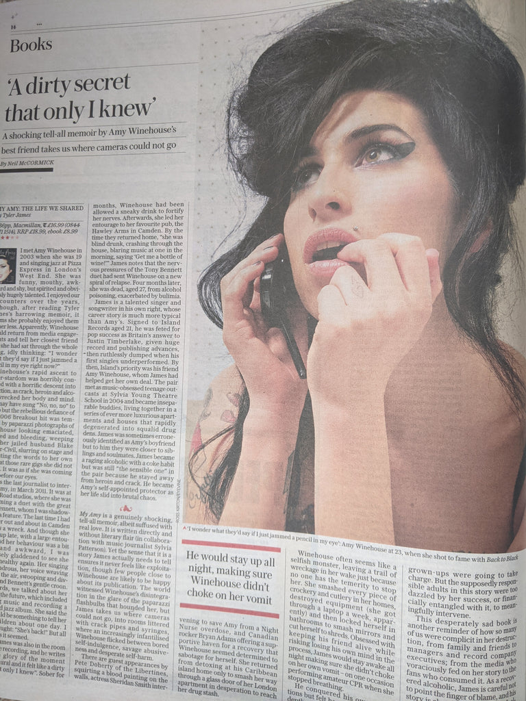 UK TELEGRAPH REVIEW June 2021: NATALIA OSIPOVA COVER FEATURE Amy Winehouse