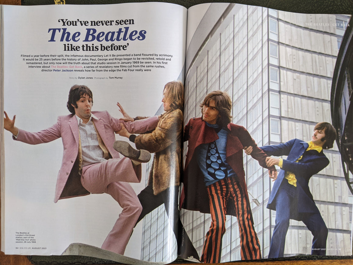 British GQ Magazine August 2021: THE BEATLES Paul McCartney JOHN LENNON