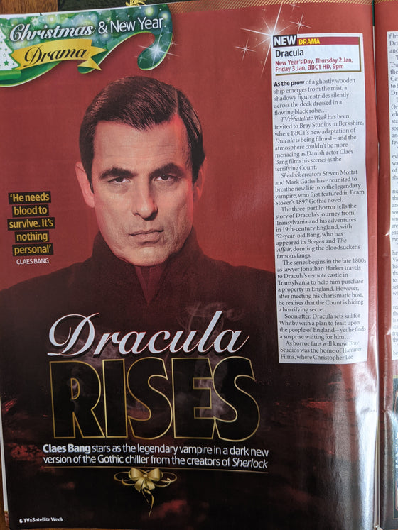 TV & Satellite Magazine Xmas 2019: CLAES BANG Dracula