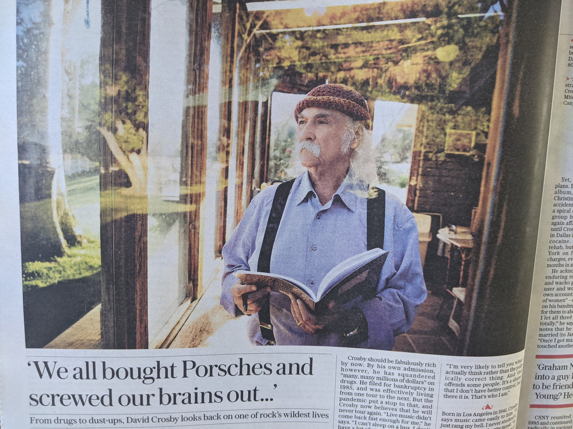 UK Telegraph Review 17 July 2021 David Crosby Interview