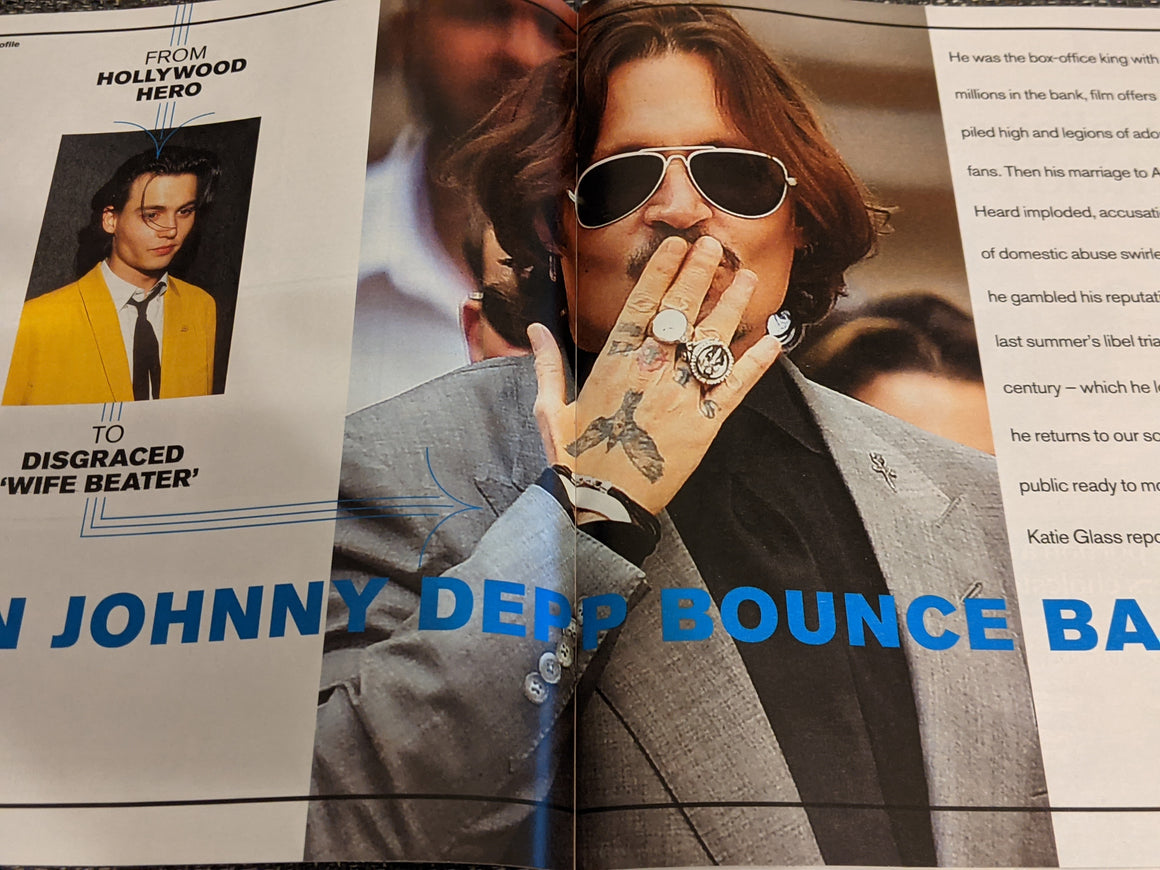 UK Telegraph Magazine July 2021: RYAN REYNOLDS COVER FEATURE Johnny Depp