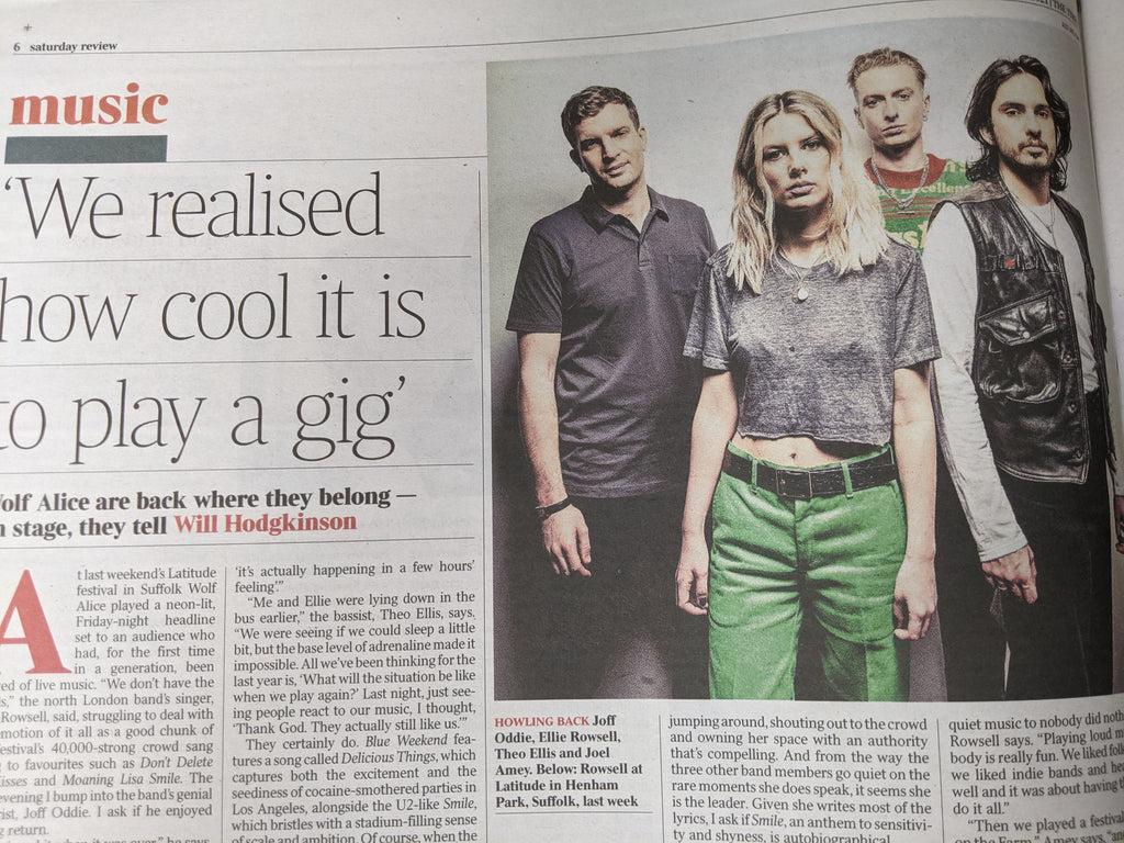 FRANK SINATRA rare UK Times Review supplement July 2021 - WOLF ALICE