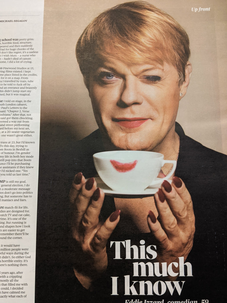 UK Observer Magazine August 2021 Shailene Woodley Cover - Eddie Izzard