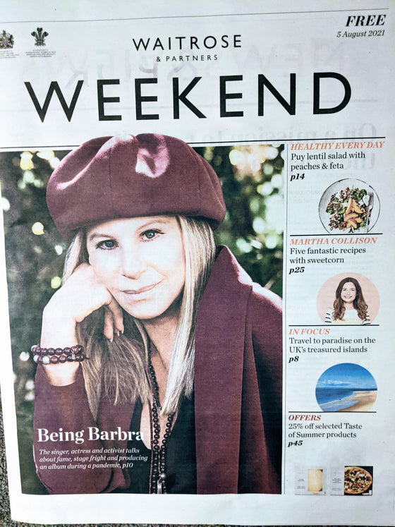Waitrose Weekend Magazine August 2021 Barbra Streisand Cover Interview