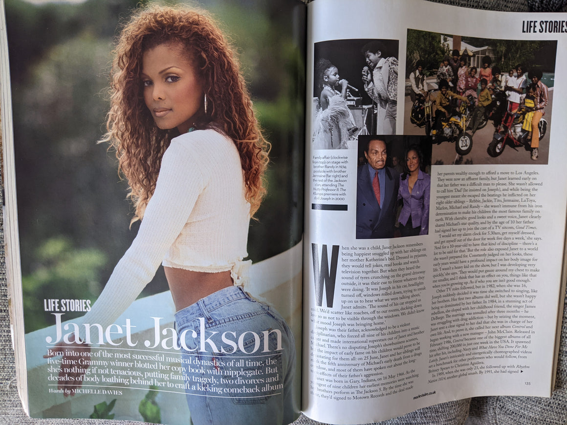 UK Marie Claire Magazine June 2014: ELIZABETH OLSEN Janet Jackson