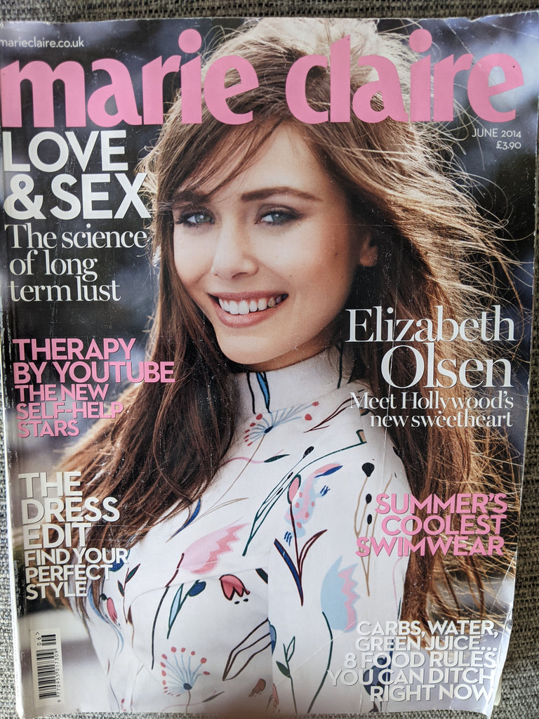 UK Marie Claire Magazine June 2014: ELIZABETH OLSEN Janet Jackson
