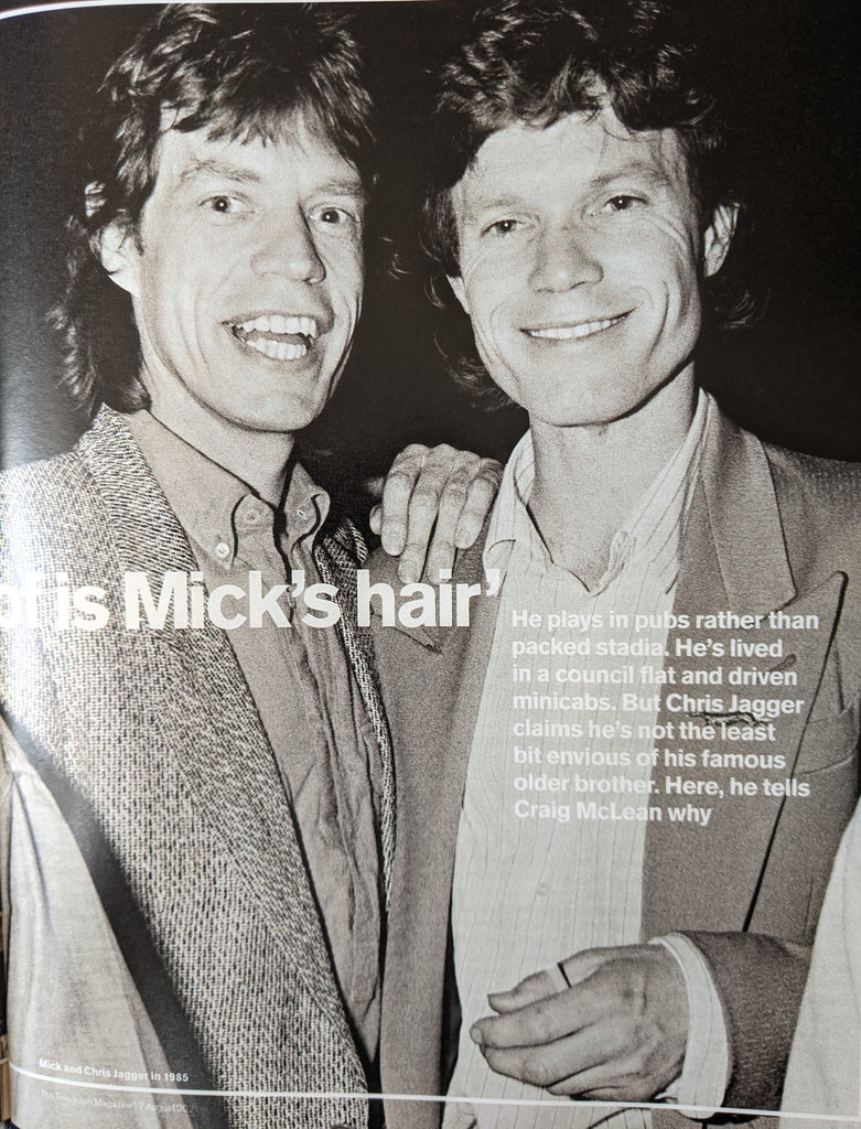 TELEGRAPH MAGAZINE - 7 August 2021 CHRIS JAGGER interview MICK JAGGER Rolling Stones