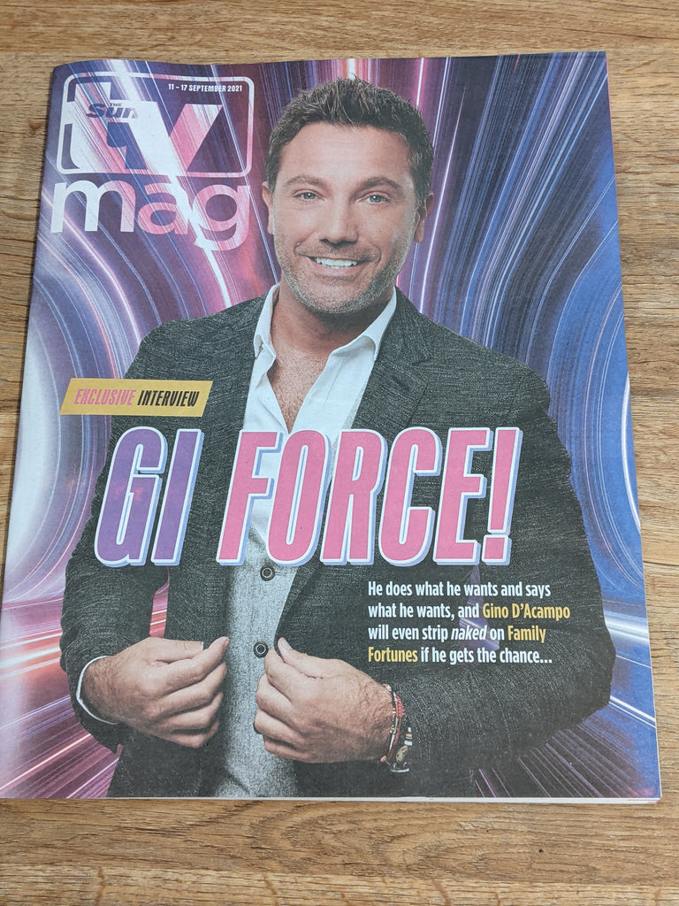 SUN TV Magazine 11/09/2021: GINA D'ACAMPO Samuel West Shaun Evans Rav Wilding