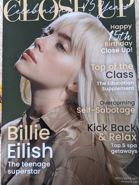 London Close Up Magazine September 2021 Billie Eilish Cover