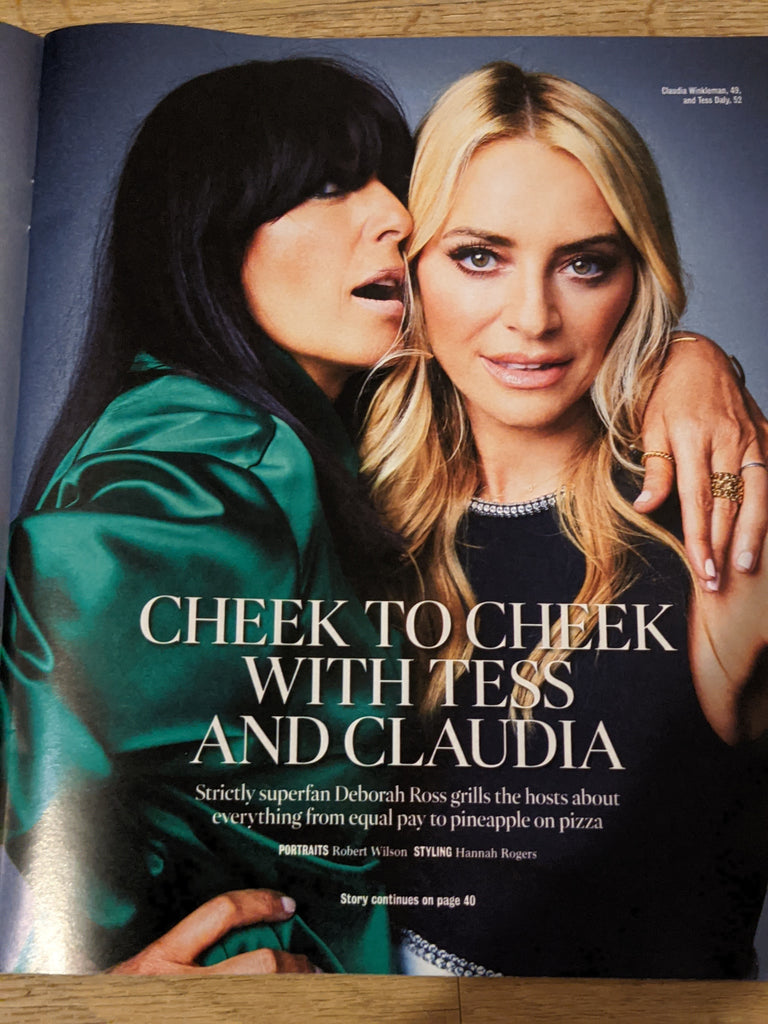 THE TIMES Mag 18/09/2021 TESS DALY Claudia Winkleman Shaun Ryder Happy Mondays
