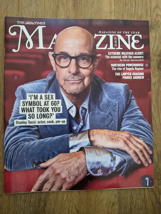 TIMES MAGAZINE - 25 September 2021 STANLEY TUCCI COVER FEATURE