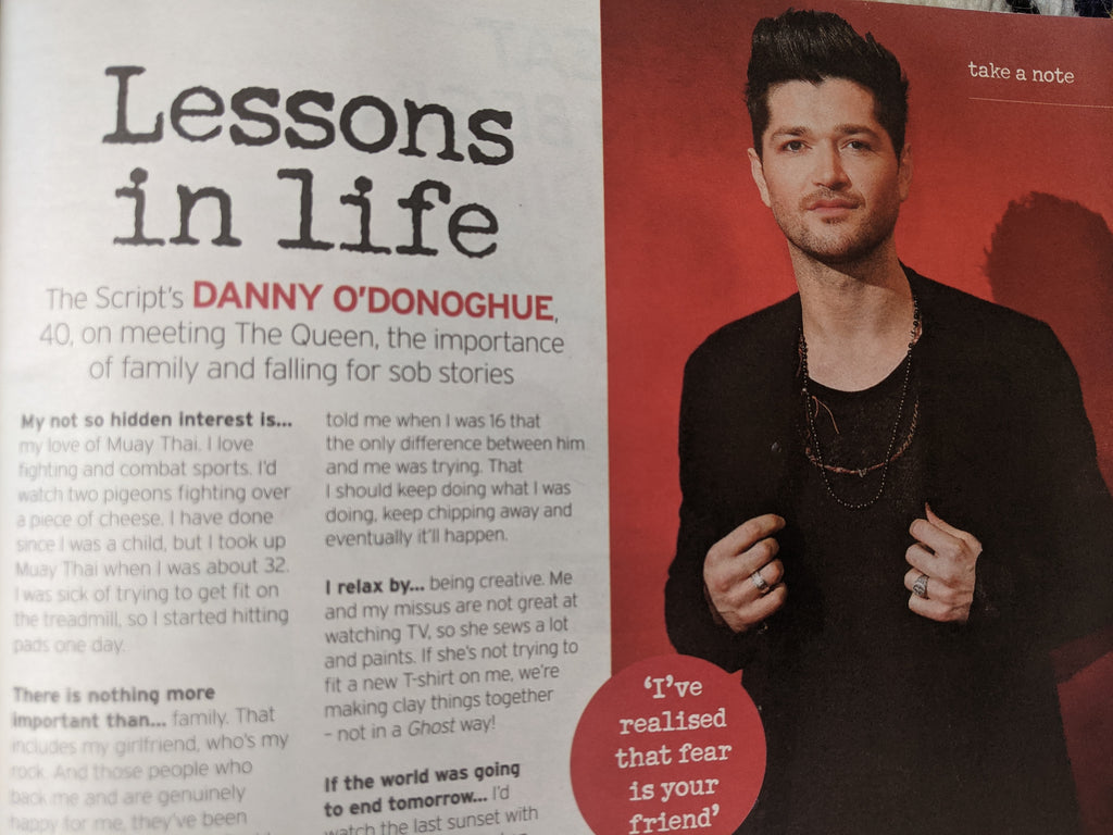 NOTEBOOK Mag 26/09/2021 DANNY O'DONOGHUE The Script Kelly Brook