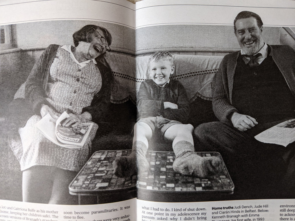 CULTURE Mag 03/10/2021 KENNETH BRANAGH Daniel Craig Rick Astley Ciaran Hinds