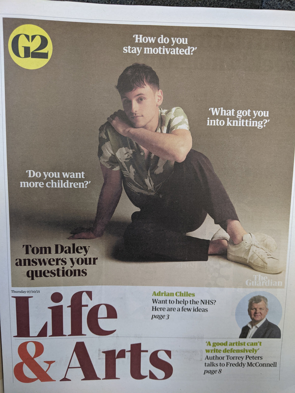GUARDIAN G2 Supplement 07/10/2021 Tom Daley answers your questions