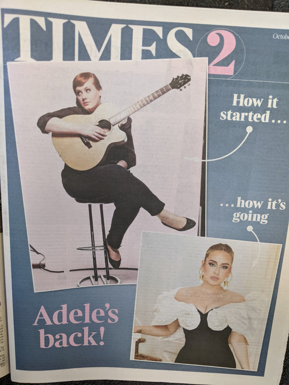 The Times 2 Supplement 07/10/2021 ADELE IS BACK!