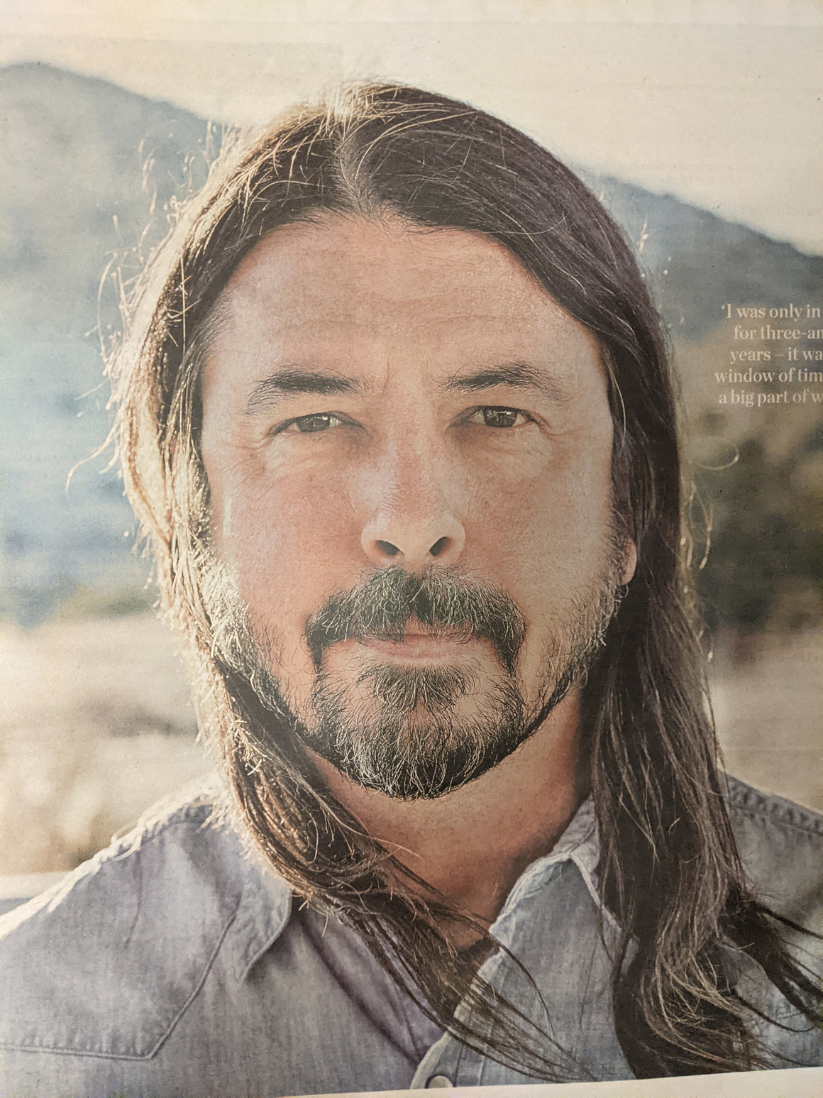 Waitrose Weekend Supplement 07/10/2021 Dave Grohl - The Foo Fighters