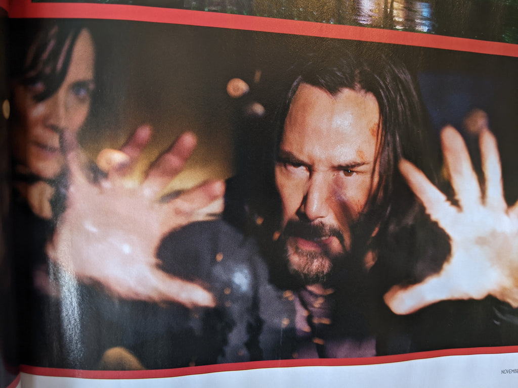 Total Film Magazine November 2021 Keanu Reeves The Matrix