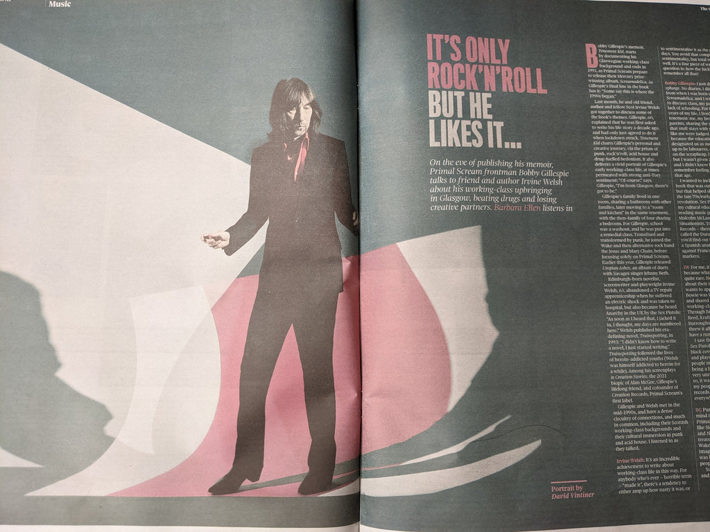 Brian Cox Succession cover UK Observer Review October 2021 Bobby Gillespie