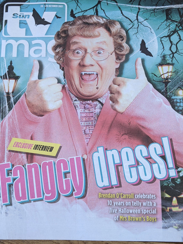 SUN TV Mag 23/10/2021: BRENDAN O'CARROLL Richard Hammond Lucy Lawless Xena