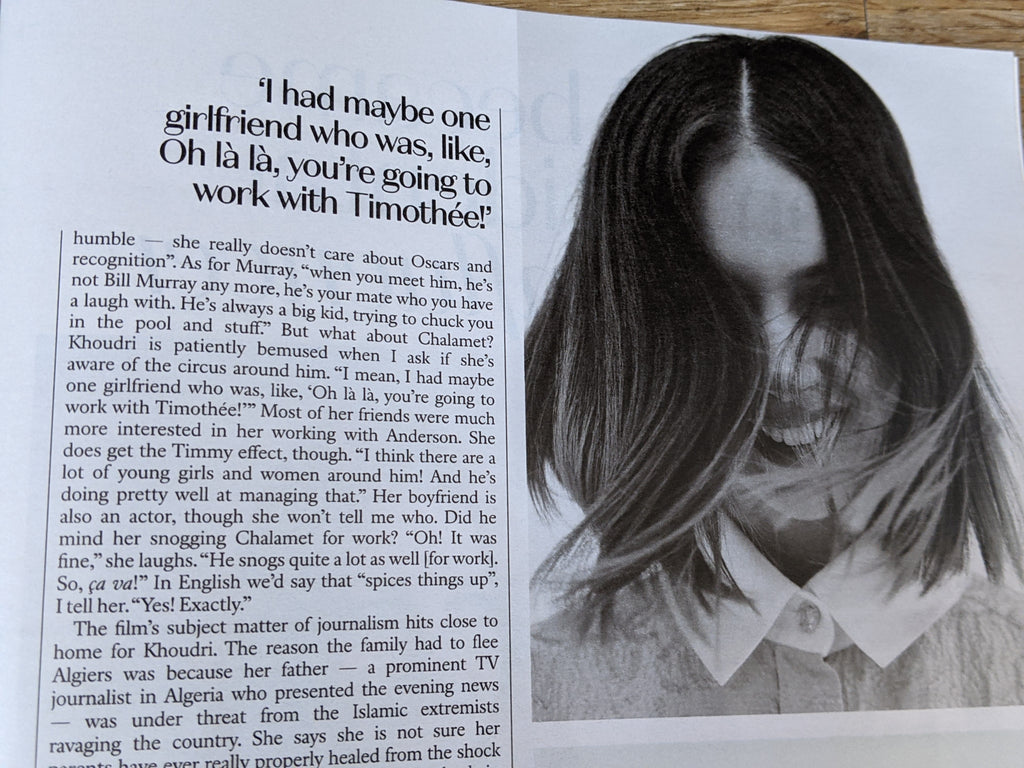 STYLE MAGAZINE - October 2021 LYNA KHOUDRI The French Dispatch Timothee Chalamet