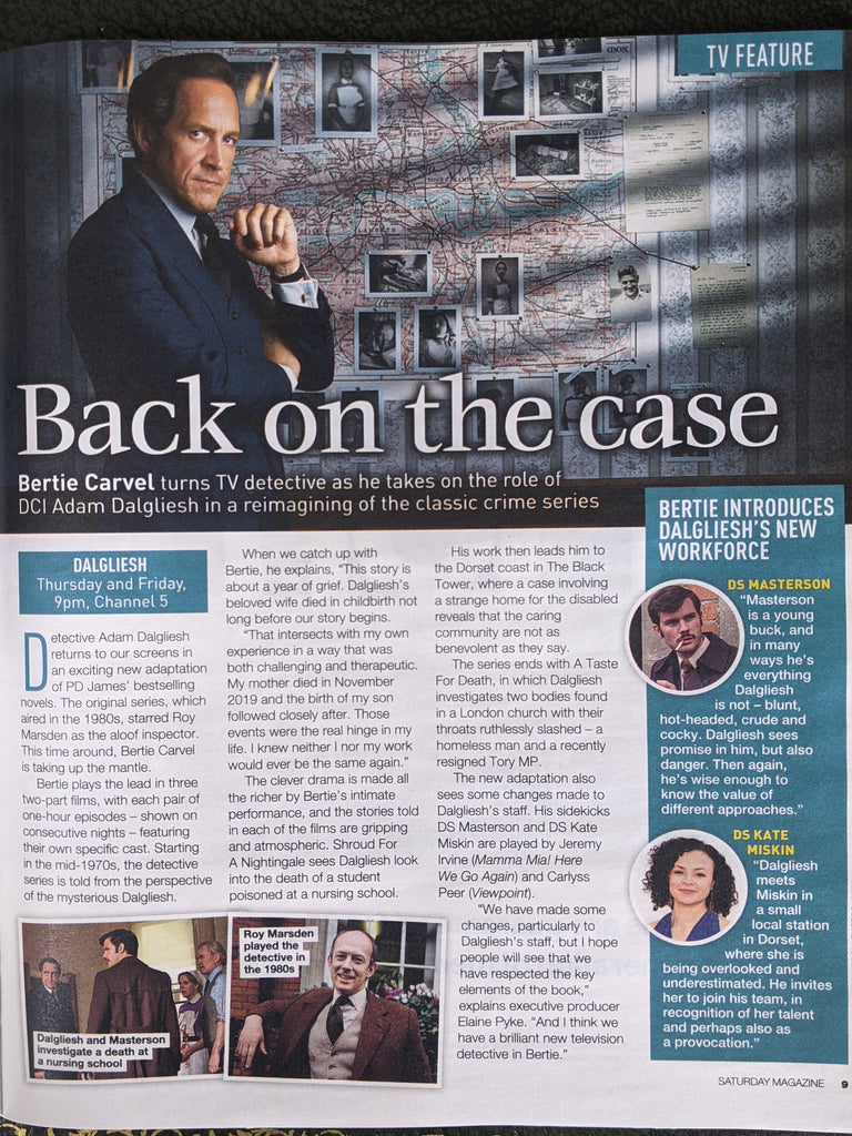 SATURDAY Mag 30/10/2021 CAROL VORDERMAN Bertie Carvel Roy Marsden Joe Lycett