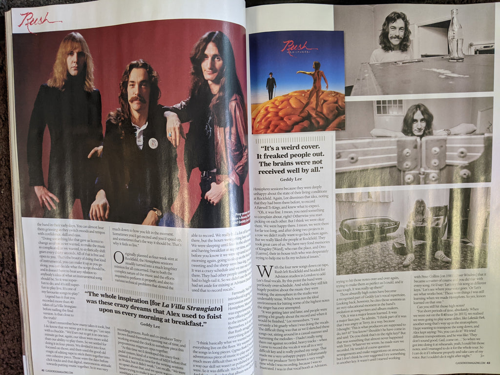 Classic Rock 295 December 2021 Rush - Hemispheres Inside Story