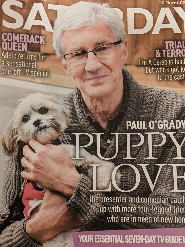 SATURDAY Mag 20/11/2021 PAUL O'GRADY Adele Harriet Bibby Toyah Wilcox