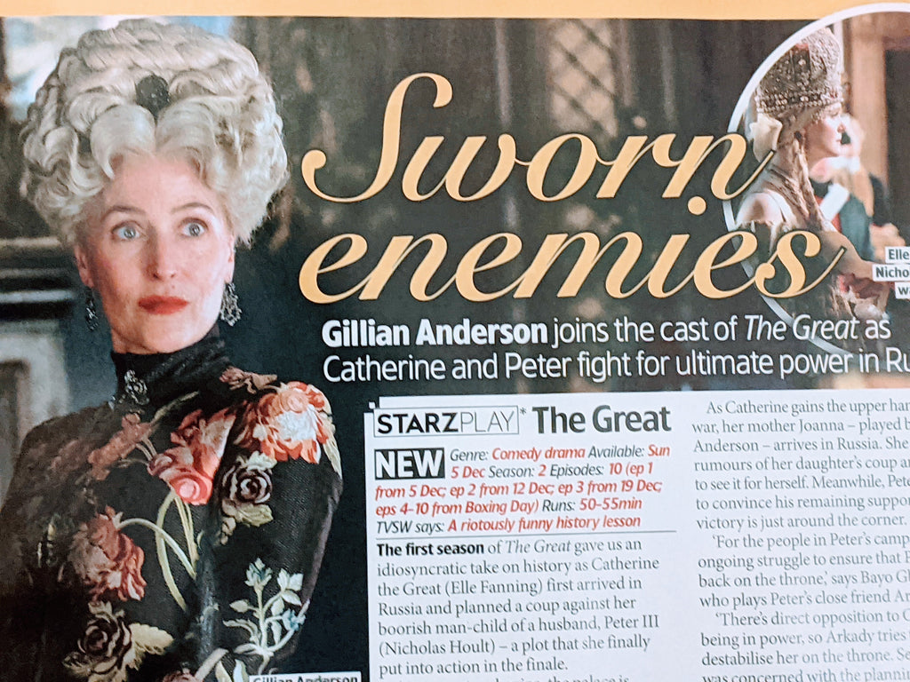 TV & Satellite Week Magazine 04/12/2021 Gillian Anderson Nicholas Hoult