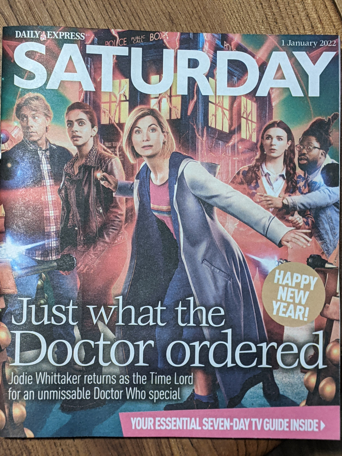 SATURDAY Mag 01/01/2022 JODIE WHITTAKER Doctor Who COVER FEATURE Ricky Wilson