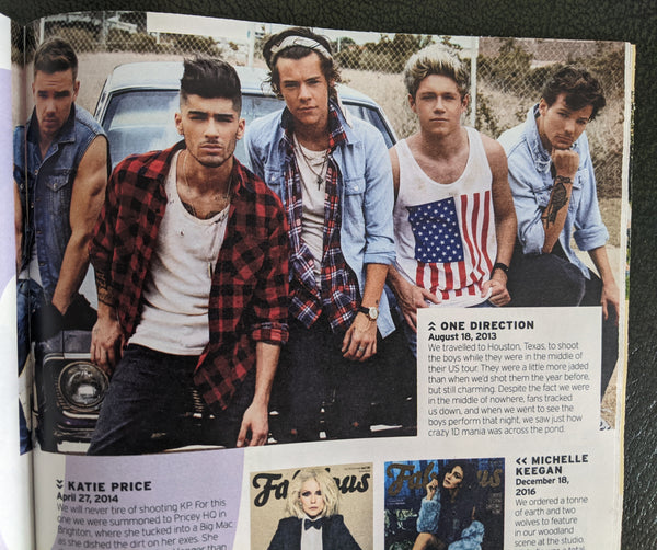 One Direction Ew Magazine FABULOUS Magazine 27/02/2022 One Direction Ed Sheeran 10 Years ...