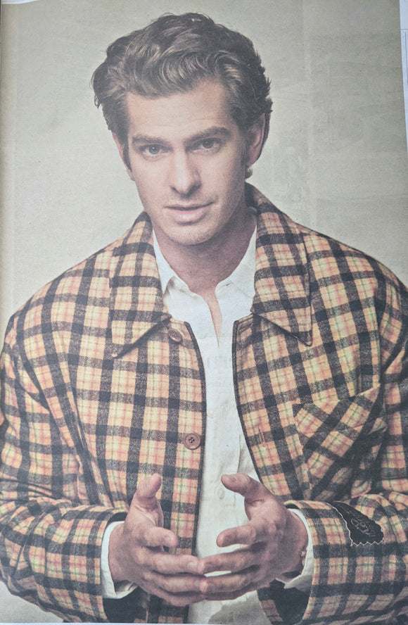 ANDREW GARFIELD Julie Newmar cover UK Telegraph Review supplement March 2022