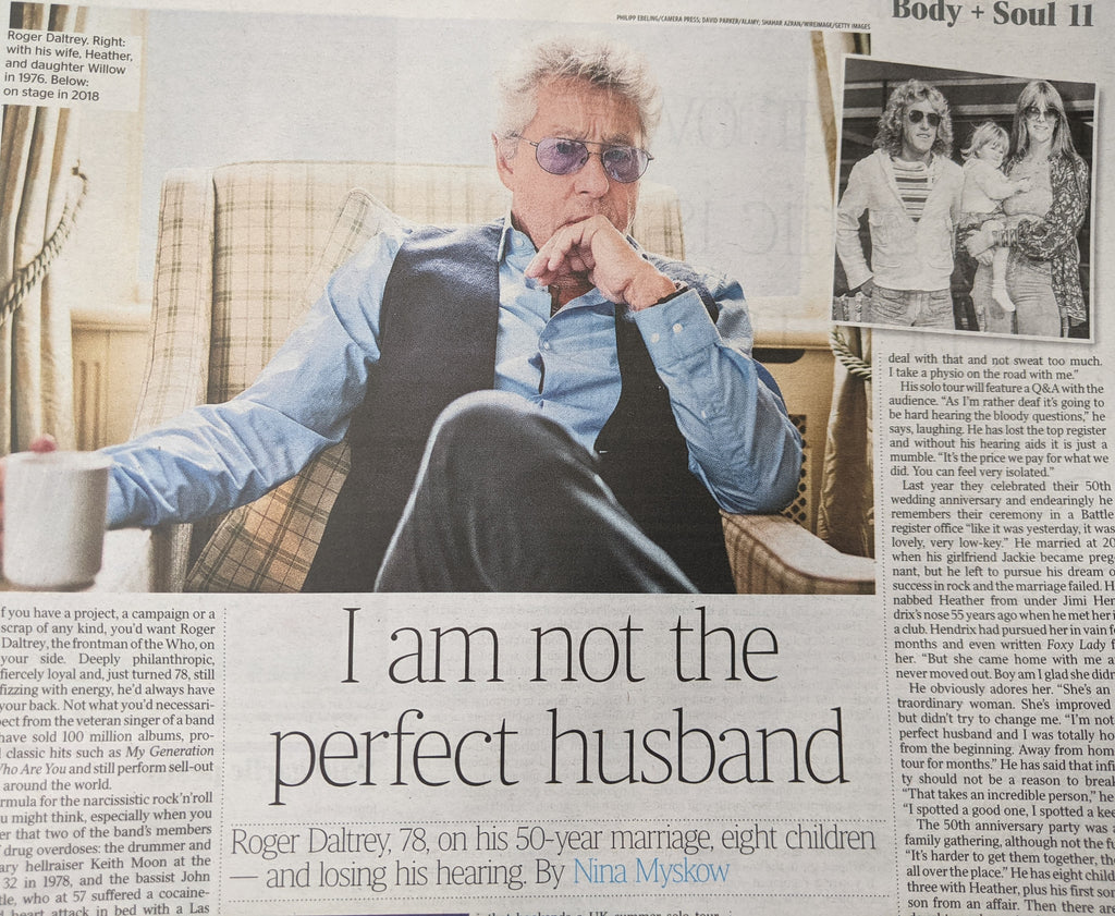 TIMES WEEKEND 19/03/2022 ROGER DALTREY interview THE WHO
