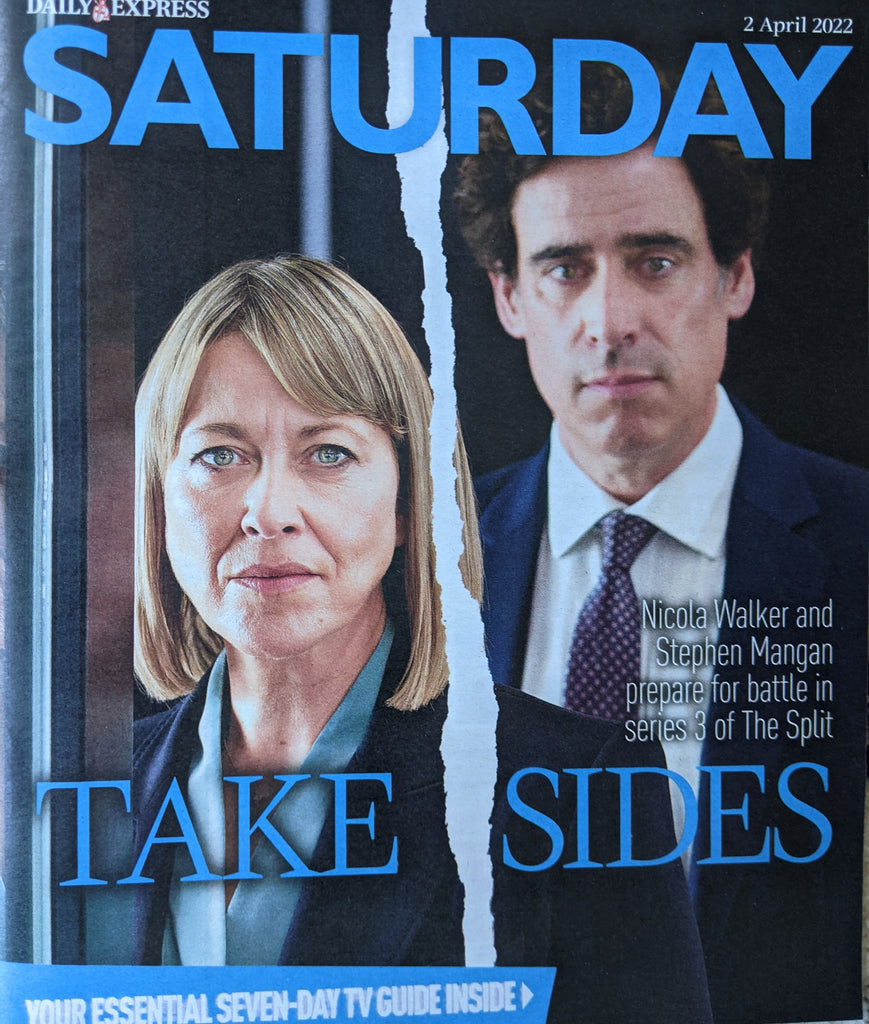 SATURDAY magazine 02/04/2022 NICOLA WALKER Jane Seymour John Barrowman The Split