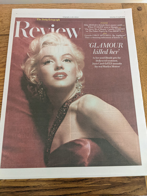 TELEGRAPH REVIEW Supplement 23/04/2022 MARILYN MONROE COVER FEATURE