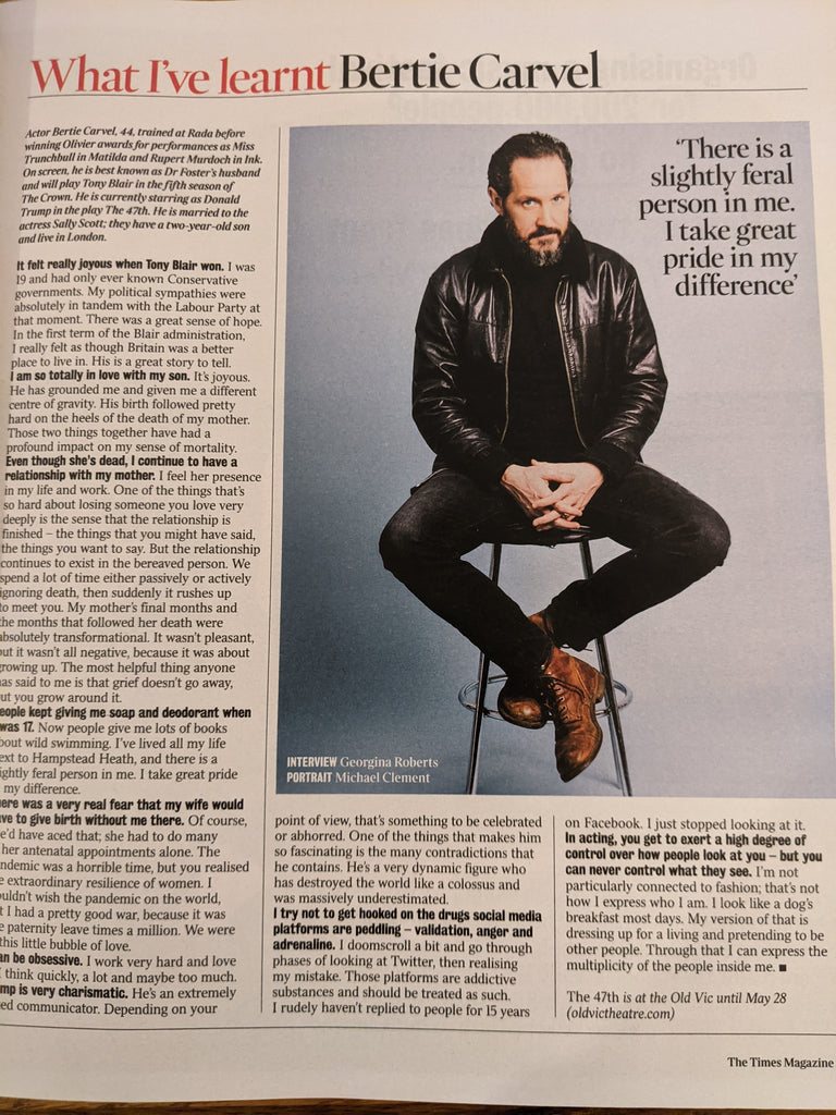 UK TIMES Magazine April 2022: ELIZABETH McGOVERN Jack Lowden Bertie Carvel