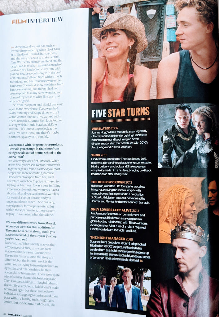 Total Film May 2022 Issue 324 Tom Hiddleston Interview