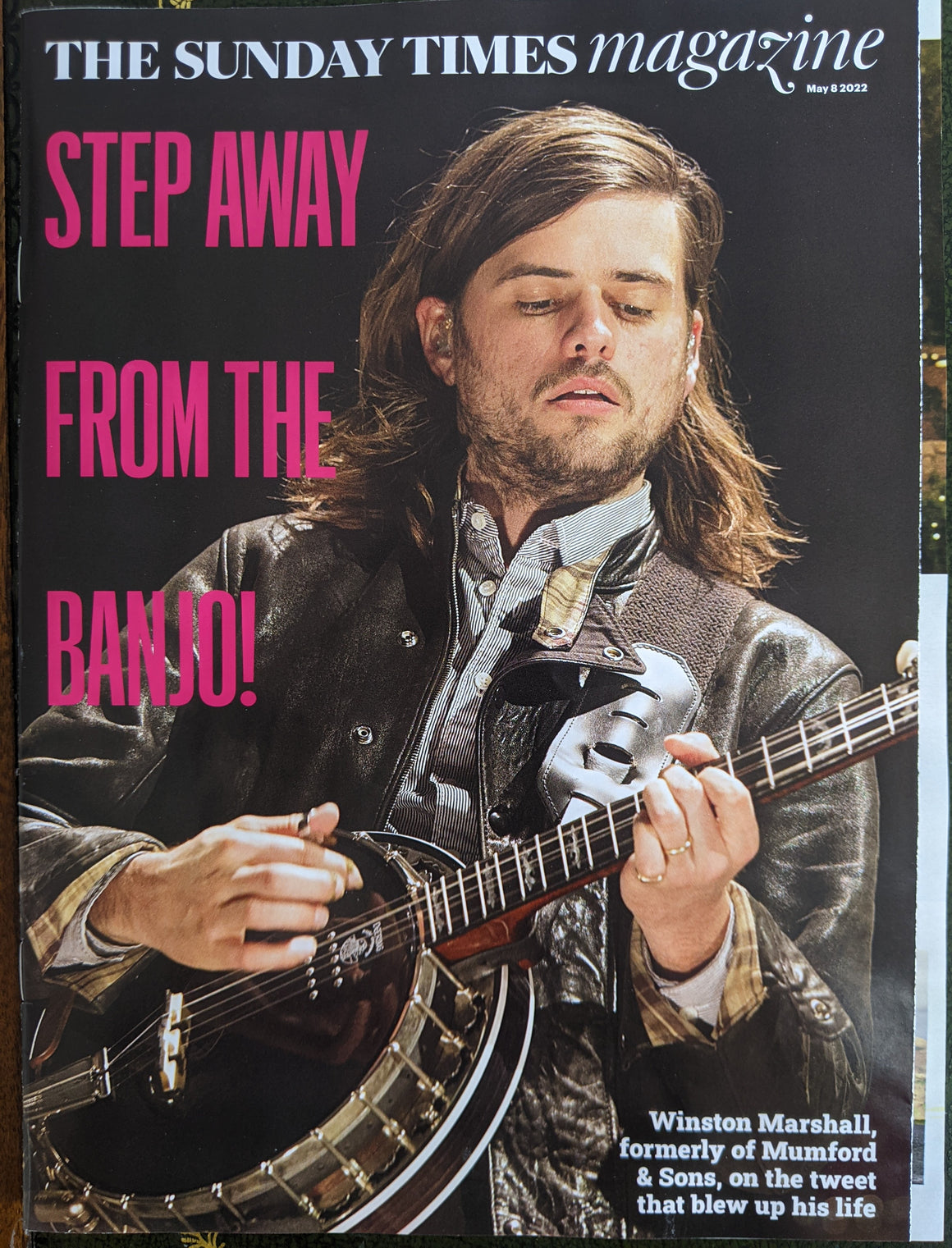 Sunday Times Magazine 08/05/2022 Winston Marshall Mumford & Sons