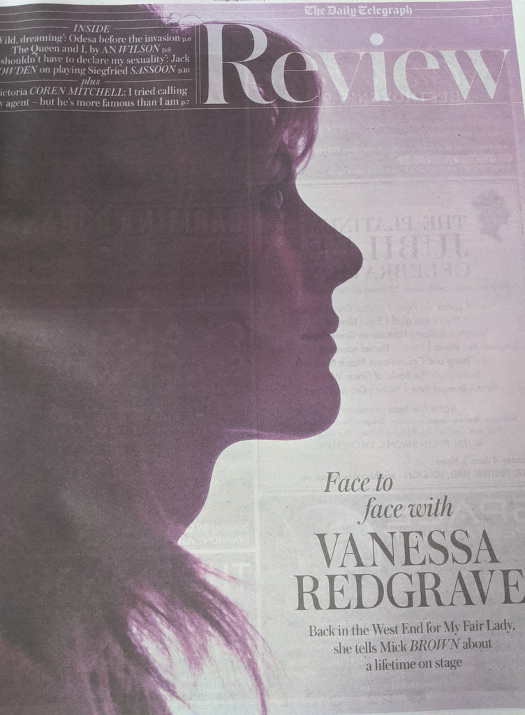 TELEGRAPH REVIEW Supplement 21/5/2022 VANESSA REDGRAVE COVER FEATURE Jack Lowden