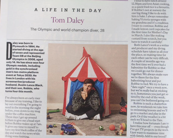 SUNDAY TIMES magazine 12th June 2022 GEORGE HARRISON The Beatles Tom Daley
