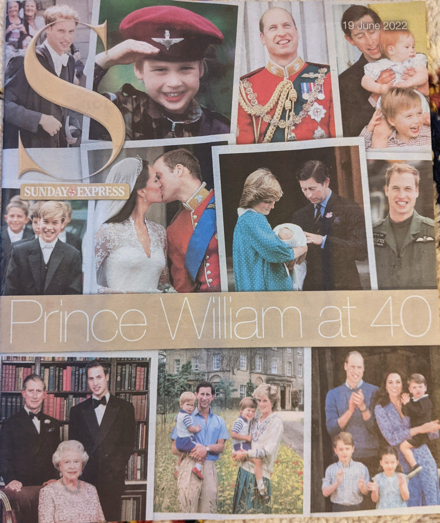 UK S EXPRESS Magazine June 2022: PRINCE WILLIAM AT 40 COVER Princess Diana